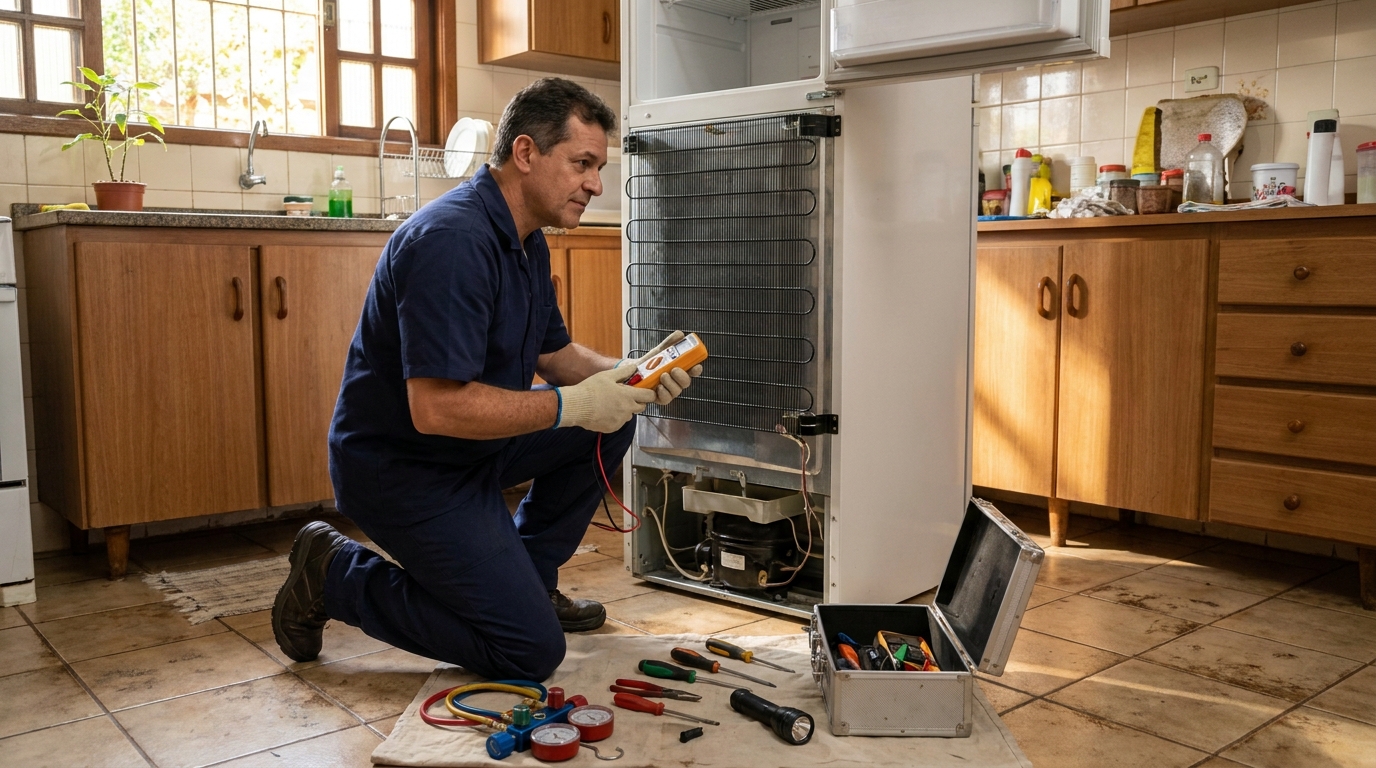 Manutenção na Refrigeração no Flexal, Serra‑ES